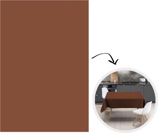 Nappe - Nappe - 180x260 cm - Marron - Foncé - Couleurs - Intérieur et Extérieur