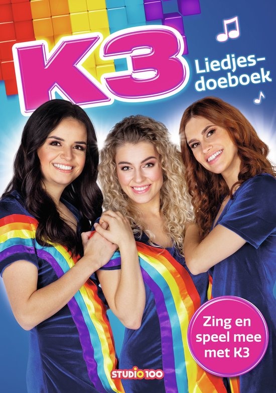 K3 liedjesdoeboek - liedjespartituren en spelletjes - cover