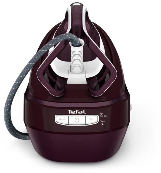 Achterkant van Tefal Pro Express Vision stoomgenerator met bedieningsknoppen.