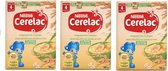 3x Nestle - Cerelac koekjesmeel voor fruitpapjes - 300g