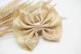 Cotton lace fancy haarstrik - Kleur Licht beige - Haarstrik - Babyshower - Bows and Flowers