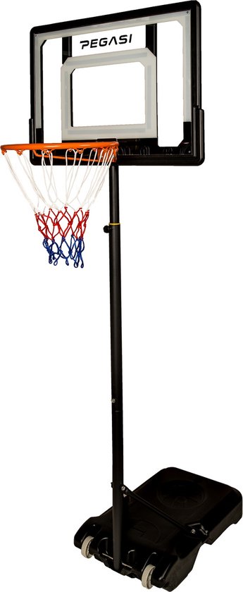 Pegasi Basketbalpaal voor kinderen - 160-210 cm - Basketbalpaal junior - Verstelbaar - Verrijdbaar