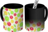 Magische Mok - Foto op Warmte Mokken - Koffiemok - Citrus - Zomer - Regenboog - Patronen - Magic Mok - Beker - 350 ML - Theemok