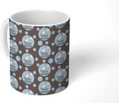 Mok - Koffiemok - Boten - Patronen - Stippen - Matroos - Mokken - 350 ML - Beker - Koffiemokken - Theemok