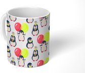 Mok - Koffiemok - Verjaardag - Pinguïn - Ballon - Kinderen - Design - Mokken - 350 ML - Beker - Koffiemokken - Theemok