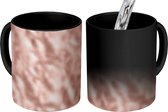 Magische Mok - Foto op Warmte Mokken - Steen - Design - Marmer print - Roze - Magic Mok - Beker - 350 ML - Uitdeelcadeautjes