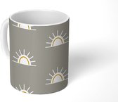 Mok - Zon - Boho - Patronen - Mokken - 350 ML - Beker - Uitdeelcadeautjes