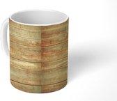 Mok - Plank - Patroon - Hout - Mokken - 350 ML - Beker - Uitdeelcadeautjes