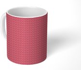 Mok - Patronen - Roze - Vormen - Kunst - Frida Kahlo - Mokken - 350 ML - Beker - Uitdeelcadeautjes