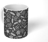 Mok - Patronen - Kerstmis - Decoratie - Mokken - 350 ML - Beker - Uitdeelcadeautjes