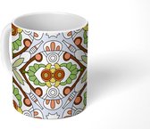 Mok - Koffiemok - Bloemen - Patronen - Mandala - Mokken - 350 ML - Beker - Koffiemokken - Theemok