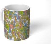Mok - Marmer print - Regenboog - Verf - Patronen - Mokken - 350 ML - Beker - Uitdeelcadeautjes