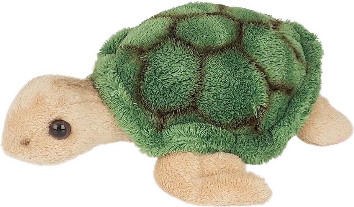 Pluche Zeeschildpad knuffel - 15 cm - zeedieren - knuffeldier - speelgoed - voor kinderen