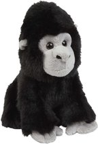 Pluche knuffel dieren Gorilla aap 18 cm - Speelgoed Apen knuffelbeesten