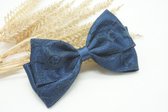 Cotton lace basic haarstrik - Kleur Donker blauw - Haarstrik  - Babyshower - Bows and Flowers
