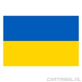 NU 1+1 GRATIS - Vlag Oekraine sticker - Ukraine land decal - 20 x 14 cm - Oekraine stickers