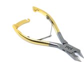 jarif - nagelknipper - nageltang - nagelschaar - kopknipper - rvs - 14 cm - goudkleurig