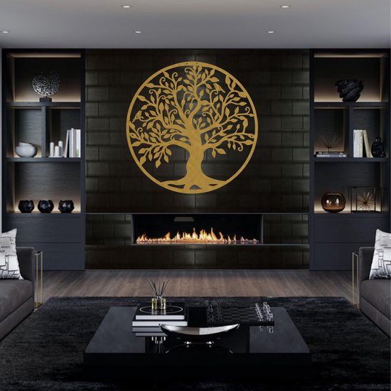 Wanddecoratie |Family Tree | Metal Wall Art | Muurdecoratie | Woonkamer... | bol.com