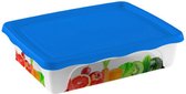lunchbox Practic 2 liter 24 x 19 x 5,5 cm blauw