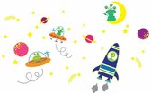 muursticker glow-in-the-dark Galaxy junior PVC 105 cm