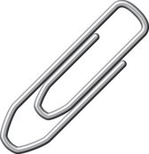 paperclip 26 mm staal zilver 125 stuks