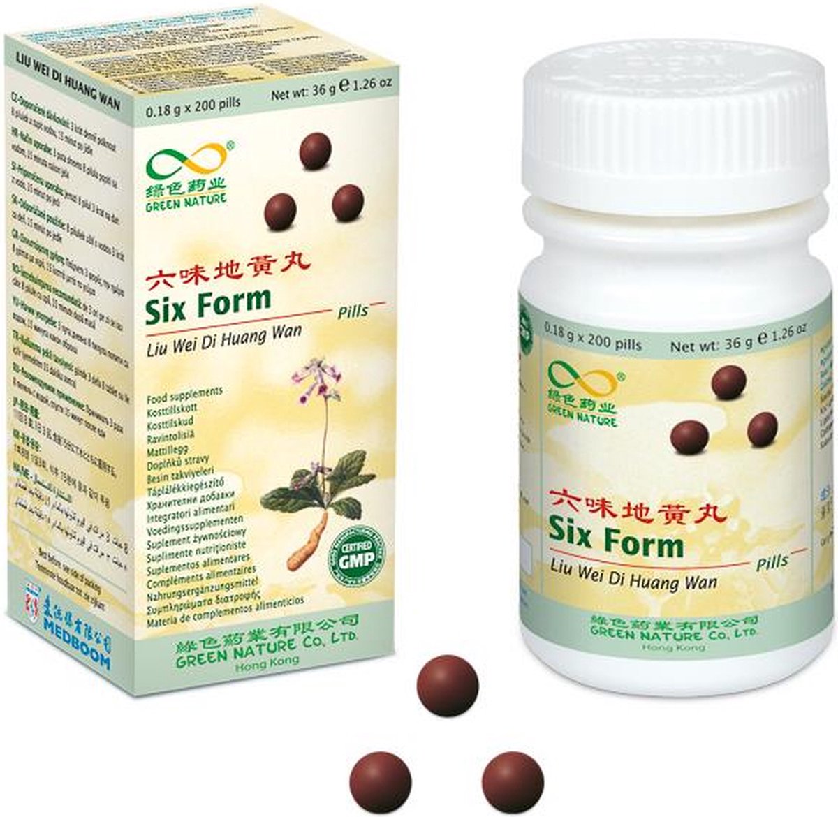 Six Form - Liu Wei Di Huang Wan - Diabetes, tekort aan energie