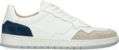 Manfield - Heren - Witte leren sneakers - Maat 44