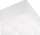 Molton hoeslaken - Wit - Polyester - 90 x 200 cm - Hoeslaken - Bed - Beddengoed