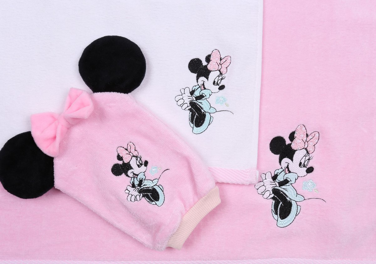 Roze-witte badset voor meisjes - Minnie Mouse