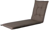 ligbedkussen Oxford 200 x 65 cm katoen/polyester taupe