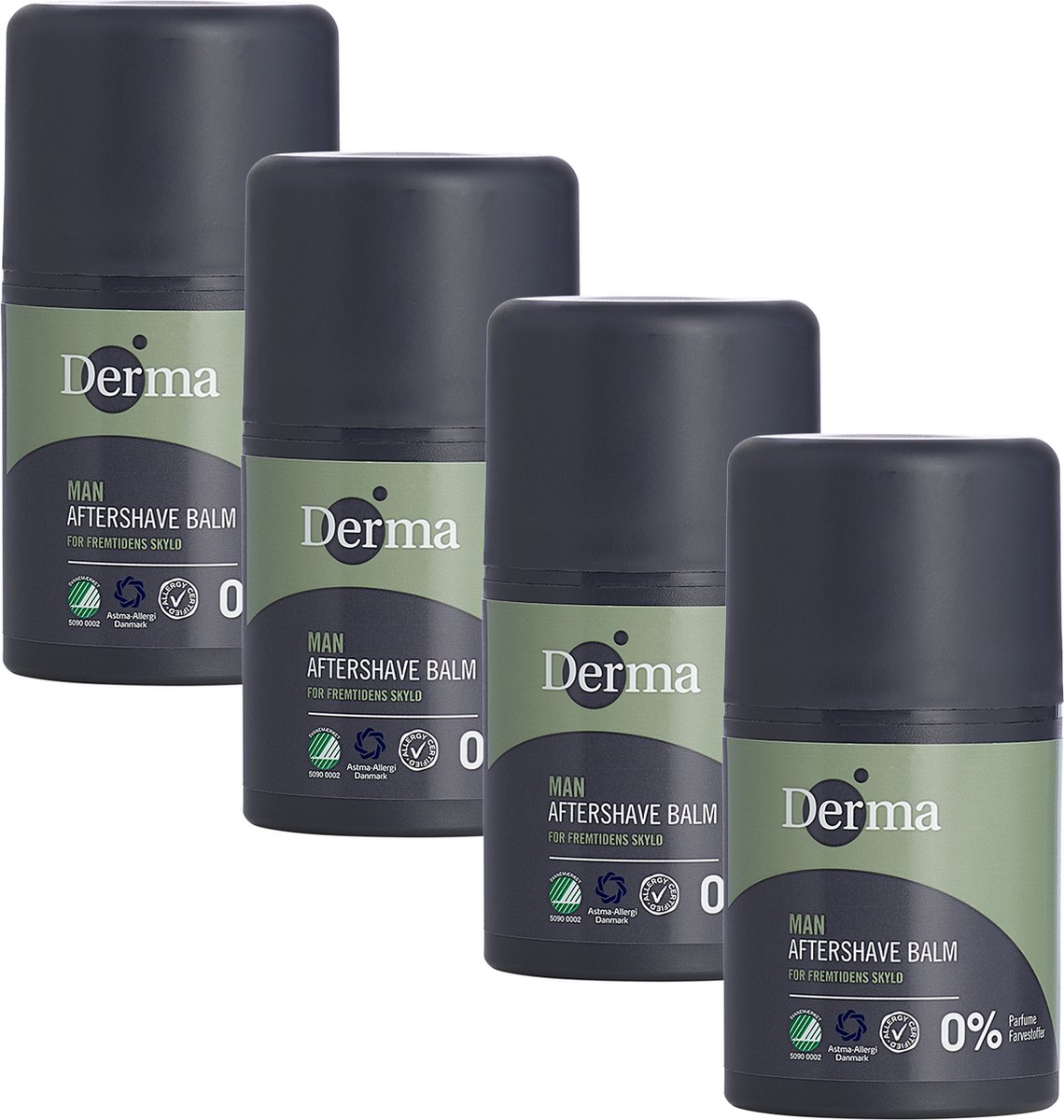 Derma Man Aftershave Balsem - 4 x 50 ML - Parfumvrij