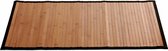 deurmat antislip 50 x 80 cm bamboe naturel/zwart