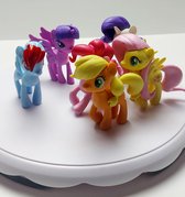 Taart Cake | Topper | 6 x My Little Pony | Verjaardag | Decoratie figuren | Feest Thema