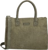 Enrico Benetti Corduroy Ribstof Handtas/Schoudertas 10'' Loïs Olijf