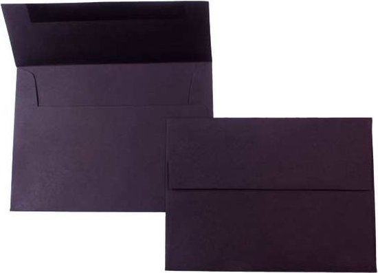 Enveloppen Zwart 16.5x12.1cm Premium Opaque - 50 st