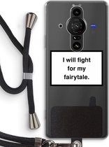 Case Company® - Sony Xperia Pro-I hoesje met Koord - Fight for my fairytale - Telefoonhoesje met Zwart Koord - Bescherming aan alle Kanten en Over de Schermrand