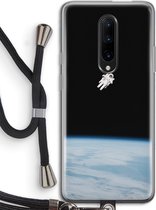 Case Company® - OnePlus 7 Pro hoesje met Koord - Alone in Space - Telefoonhoesje met Zwart Koord - Bescherming aan alle Kanten en Over de Schermrand