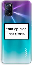Case Company® - Oppo A72 hoesje - Your opinion - Soft Cover Telefoonhoesje - Bescherming aan alle Kanten en Schermrand