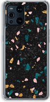 Case Company® - OPPO Find X3 Pro hoesje - Terrazzo N°10 - Soft Cover Telefoonhoesje - Bescherming aan alle Kanten en Schermrand