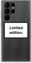 Case Company® - Samsung Galaxy S22 Ultra hoesje - Limited edition - Soft Cover Telefoonhoesje - Bescherming aan alle Kanten en Schermrand