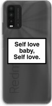 Case Company® - Xiaomi Redmi 9T hoesje - Self love - Soft Cover Telefoonhoesje - Bescherming aan alle Kanten en Schermrand