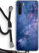 Case Company® - Oppo A91 hoesje met Koord - Nebula - Telefoonhoesje met Zwart Koord - Bescherming aan alle Kanten en Over de Schermrand