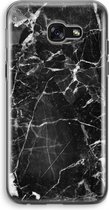 Case Company® - Samsung Galaxy A5 (2017) hoesje - Zwart Marmer - Soft Cover Telefoonhoesje - Bescherming aan alle Kanten en Schermrand