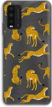 Case Company® - Xiaomi Redmi 9T hoesje - Luipaard - Soft Cover Telefoonhoesje - Bescherming aan alle Kanten en Schermrand