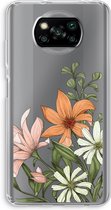 Case Company® - Xiaomi Poco X3 NFC hoesje - Floral bouquet - Soft Case / Cover - Bescherming aan alle Kanten - Zijkanten Transparant - Bescherming Over de Schermrand - Back Cover