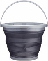 emmer Smart Space opvouwbaar 9 liter zwart/grijs
