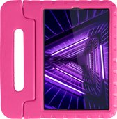 Hoes Geschikt voor Lenovo Tab M10 FHD Plus 2nd Gen Hoes Kinder Hoesje Kids Case Shockproof Cover - Hoesje Geschikt voor Lenovo Tab M10 FHD Plus (2e Gen) Hoesje Kidscase - Roze