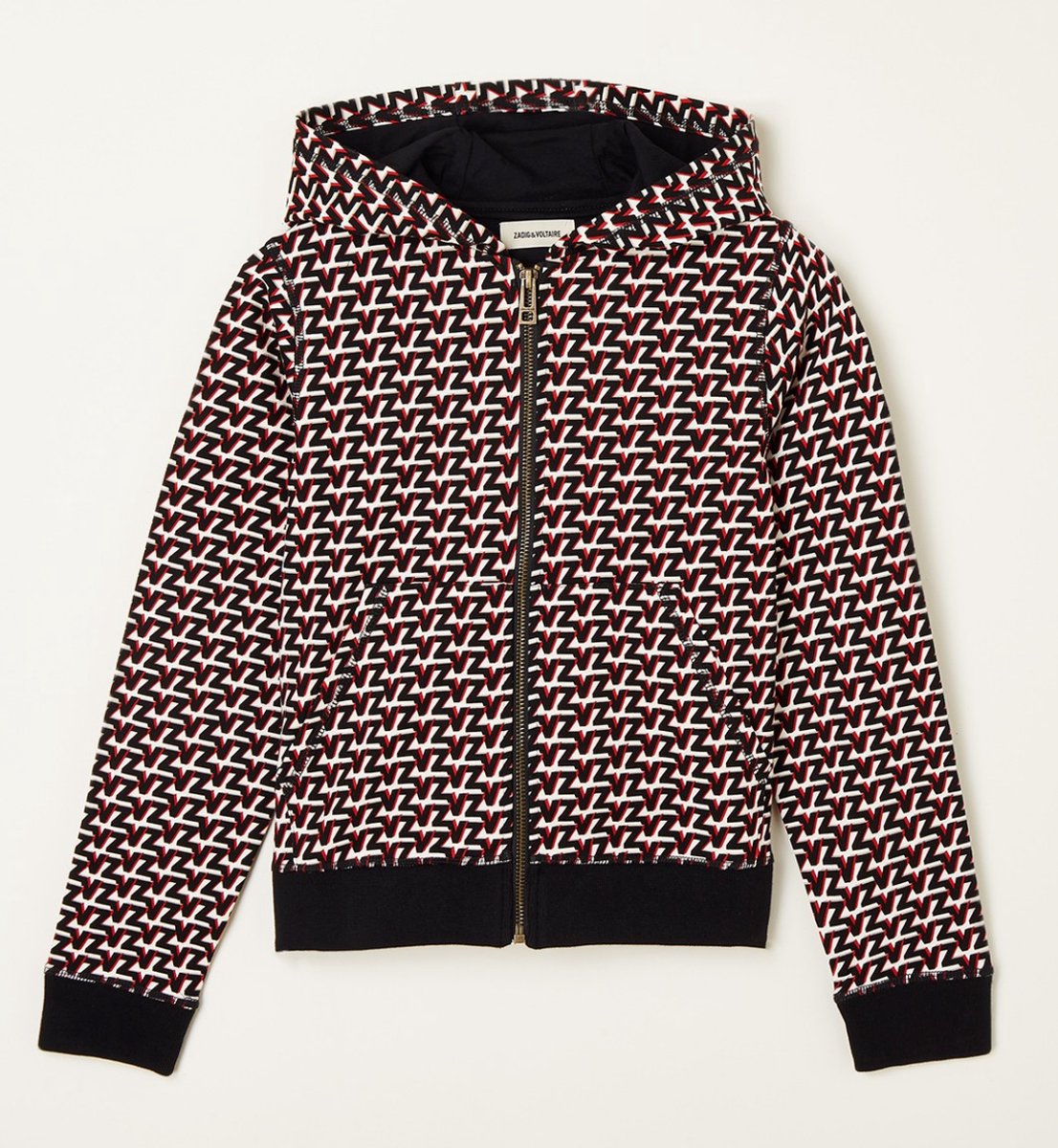 Zadig&Voltaire Kids Jack met capuchon en logoprint - Maat 140