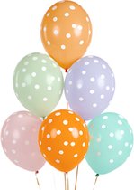 Partydeco ballonnen - Stippen (6 stuks)