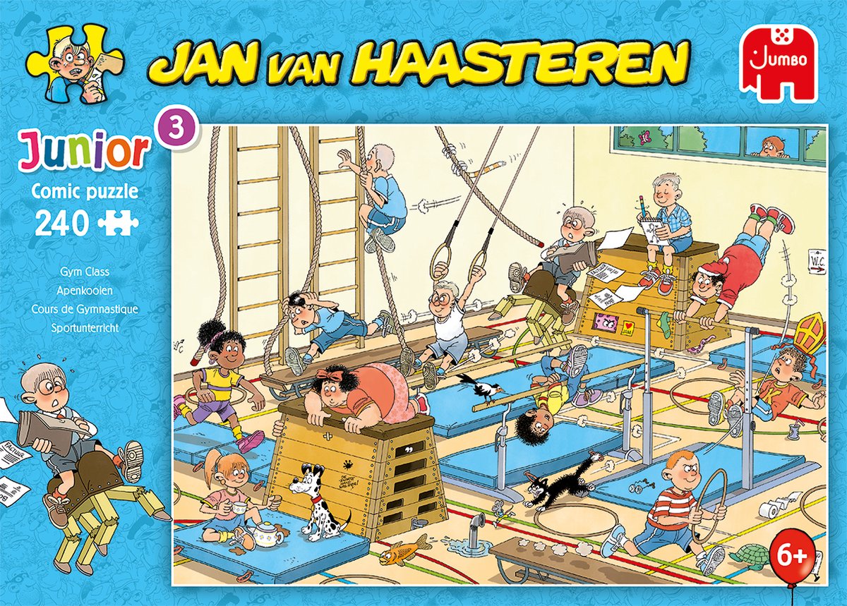 Jan van Haasteren Junior - Apenkooien - Kinderpuzzel - 240 stukjes - Puzzel — afbeelding 6